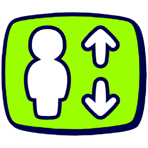 Elevator Lift Icon from Stickies Duo - Free Set