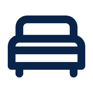 Bed 2 Line Icon from Mingcute Line Set