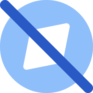 Compass Explore Off Disable Icon from Core Flat Set