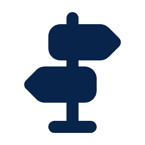 Directions Fill Icon from Mingcute Fill Set