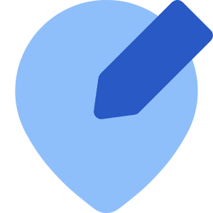 Location Pin Edit Icon from Core Flat Set