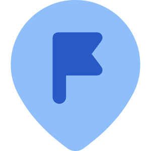 Location Pin Favorite Flag Icon from Core Flat Set