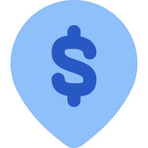 Location Pin Money Atm 1 Icon from Core Flat Set