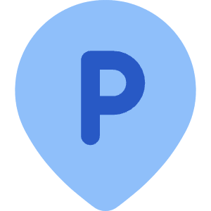 Location Pin Transport Parking Area Icon from Core Flat Set