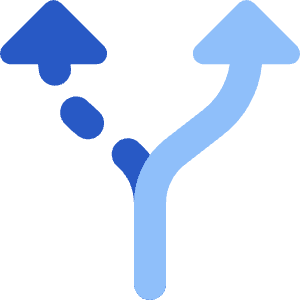 Navigation Arrow Alt Route Icon from Core Flat Set