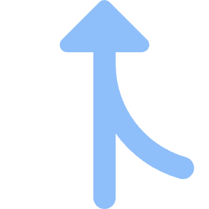 Navigation Arrow Ramp Left Icon from Core Flat Set