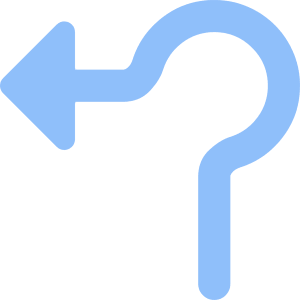 Navigation Arrow Roundabout Left Icon from Core Flat Set