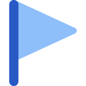 Triangle Flag Icon from Core Flat Set