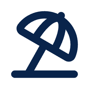 Umbrella 2 Line Icon from Mingcute Line Set