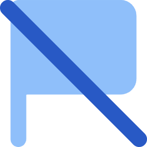 Unflag Icon from Core Flat Set