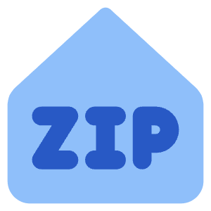 Zip Code Address Icon from Core Flat Set