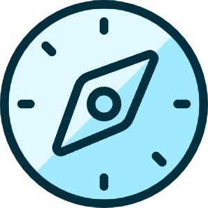 Compass 1 Icon from Ultimate Duotone - Free Set