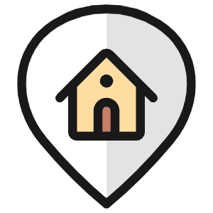 Style Three Pin Home Icon from Ultimate Colors - Free Set