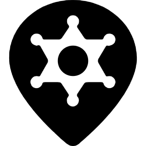 Style Three Pin Police Badge Icon from Ultimate Bold - Free Set