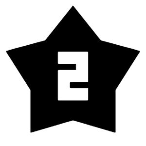 2 Star Fill Icon from Sharp Fill - Streamline Material Free Set