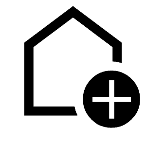 Add Home Icon from Outlined Line - Material Symbols Set