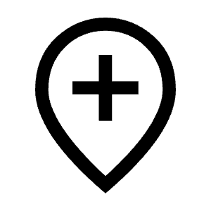 Add Location Icon from Outlined Line - Material Symbols Set