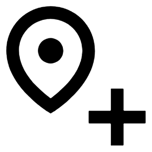 Add Location Alt Icon from Outlined Line - Streamline Material Free Set