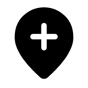 Add Location Fill Icon from Rounded Fill - Material Symbols Set