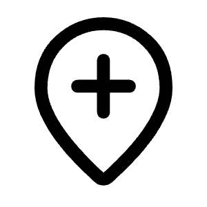 Add Location Icon from Rounded Line - Material Symbols Set
