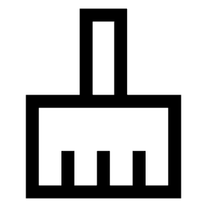 Cleaning Services Icon from Sharp Line - Material Symbols Set