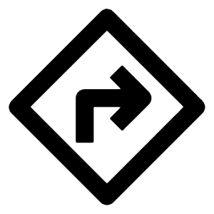 Directions Icon from Outlined Line - Streamline Material Free Set
