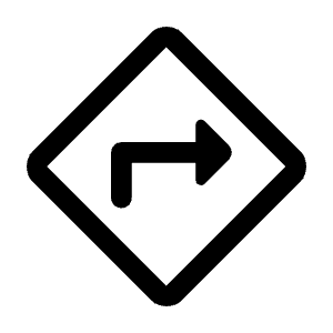 Directions Icon from Rounded Line - Material Symbols Set