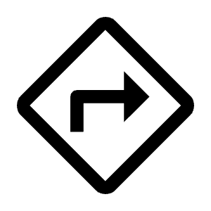 Directions Icon from Outlined Line - Material Symbols Set