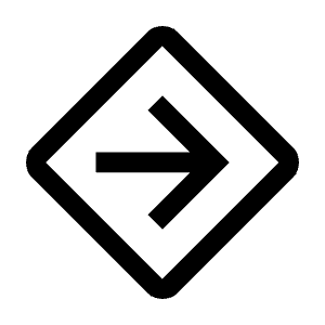 Directions Alt Icon from Outlined Line - Material Symbols Set