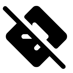 Directions Alt Off Fill Icon from Rounded Fill - Material Symbols Set