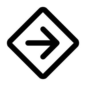 Directions Alt Icon from Rounded Line - Material Symbols Set