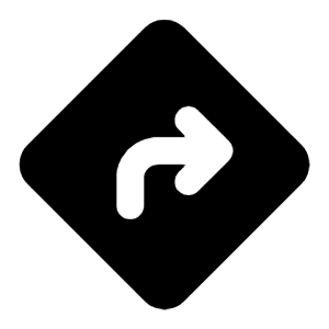 Directions Fill Icon from Rounded Fill - Streamline Material Free Set