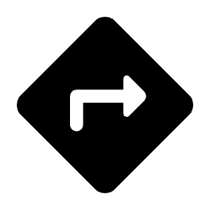 Directions Fill Icon from Rounded Fill - Material Symbols Set