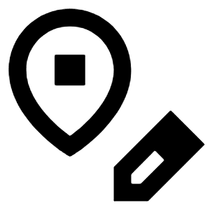 Edit Location Icon from Sharp Line - Streamline Material Free Set