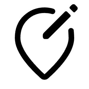 Edit Location Alt Icon from Rounded Line - Material Symbols Set