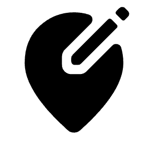 Edit Location Alt Fill Icon from Rounded Fill - Material Symbols Set