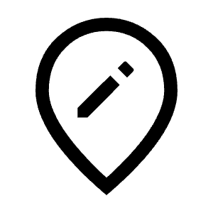 Edit Location Icon from Outlined Line - Material Symbols Set