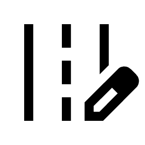 Edit Road Icon from Outlined Line - Material Symbols Set
