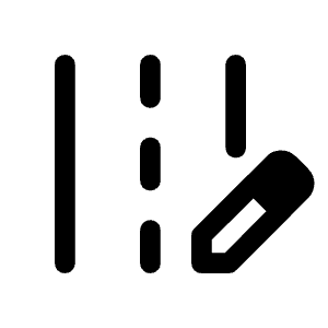 Edit Road Icon from Rounded Line - Material Symbols Set