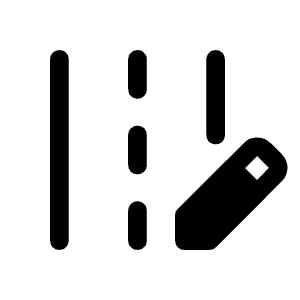 Edit Road Fill Icon from Rounded Fill - Material Symbols Set