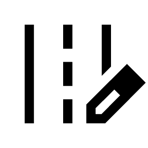 Edit Road Icon from Sharp Line - Material Symbols Set