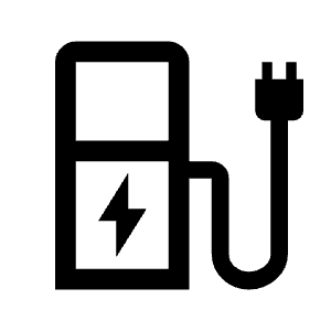 Ev Station Icon from Outlined Line - Material Symbols Set
