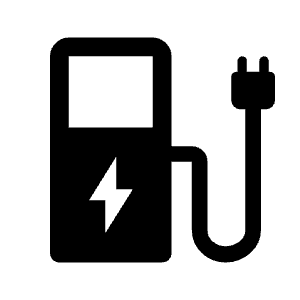 Ev Station Fill Icon from Rounded Fill - Material Symbols Set