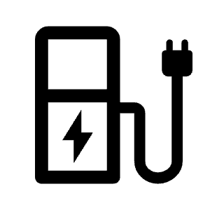 Ev Station Icon from Rounded Line - Material Symbols Set