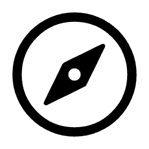 Explore Icon from Rounded Line - Material Symbols Set