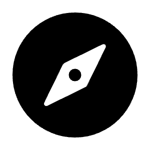 Explore Fill Icon from Rounded Fill - Material Symbols Set