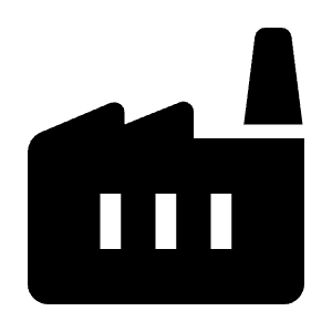 Factory Fill Icon from Rounded Fill - Material Symbols Set