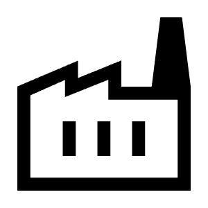 Factory Icon from Outlined Line - Material Symbols Set