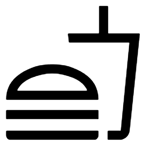 Fastfood Icon from Outlined Line - Material Symbols Set