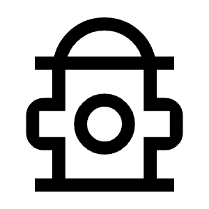 Fire Hydrant Icon from Outlined Line - Material Symbols Set